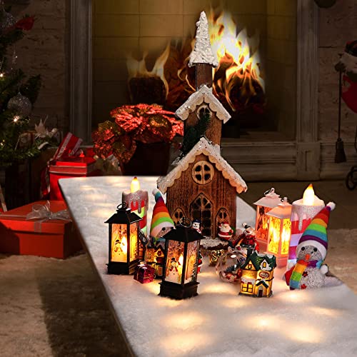 Christmas Snow Blanket with LED Lights - Warm White 59x16 Inch Holiday Decor