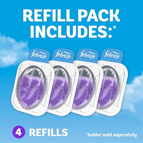 Febreze Trash Odor Fighter Air Freshener - Twilight Lavender, 4 Refills