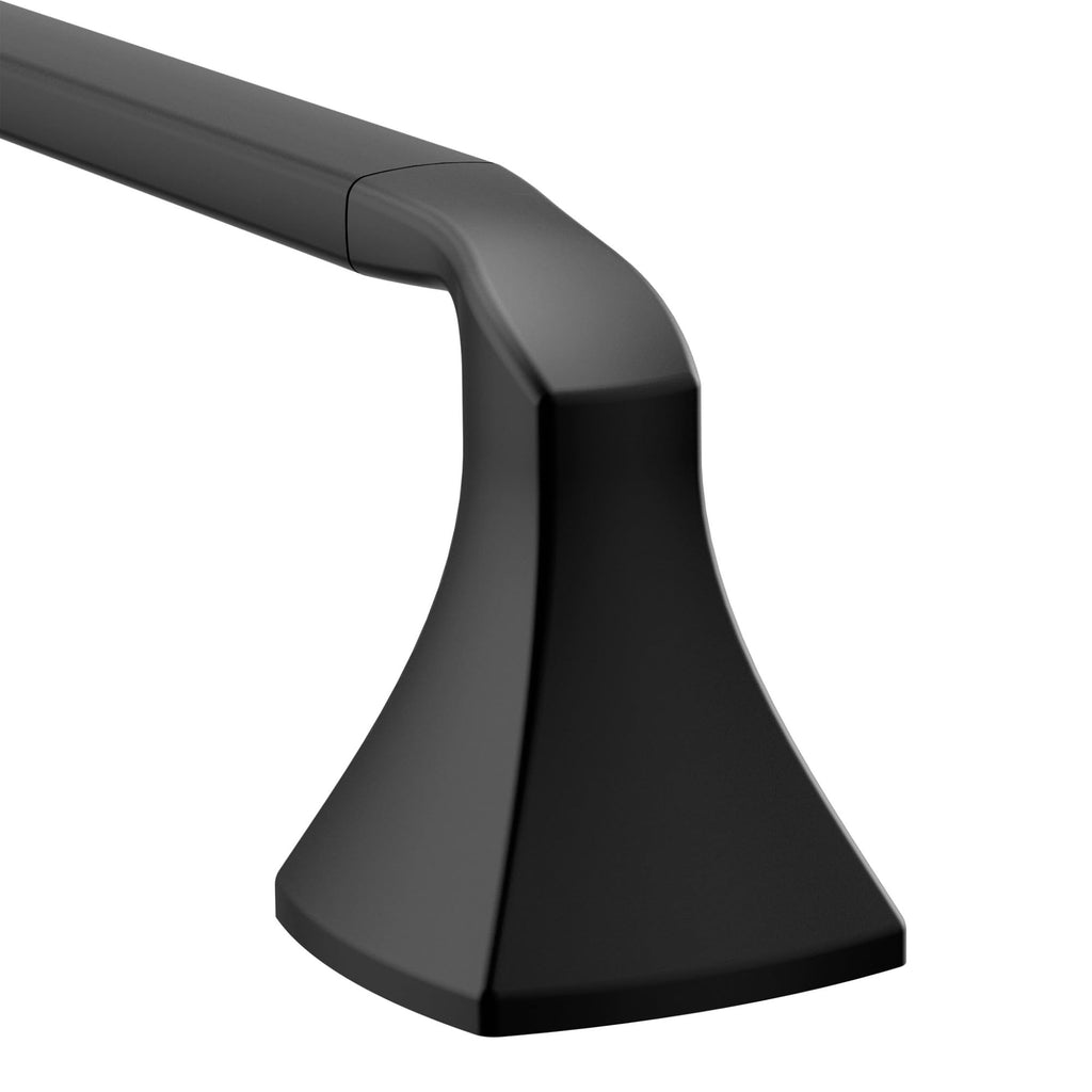 Moen Voss Matte Black Towel Bar, YB5118BL