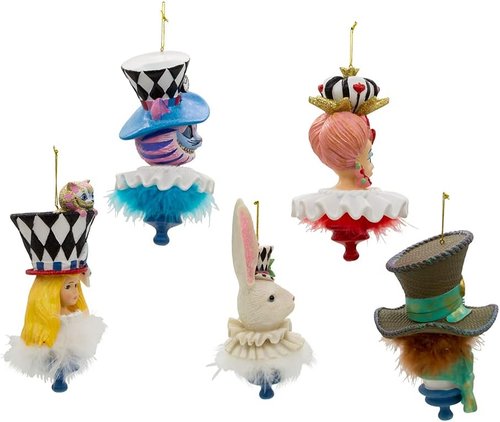Kurt Adler 6.25-Inch Resin Hollywood Hats Ornament Set - 5 Unique Decorative Pieces