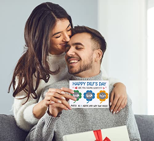 FLYAB Naughty Scratch Off Father's Day Card for Husband - Funny Greeting Card with Envelope