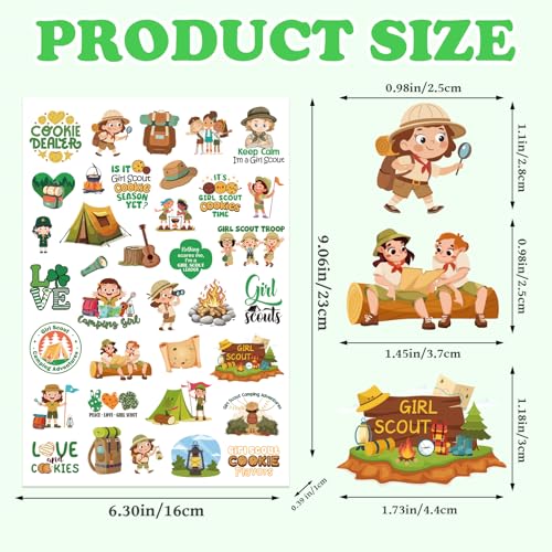 Girl Scout Temporary Tattoos 300+ Cute Outdoor Camping Party Favors