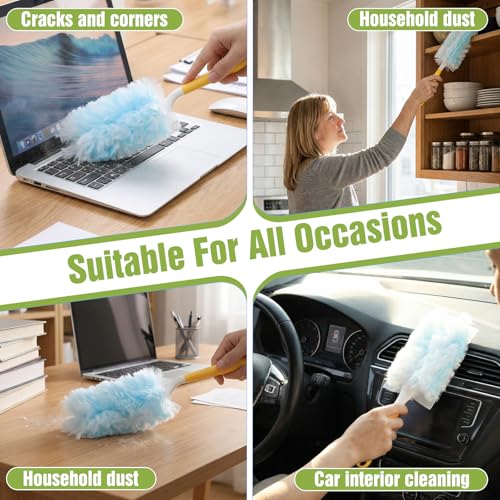 Heclia Disposable Duster Refills - Heavy Duty, 10 Pack for Multi-Surface Cleaning