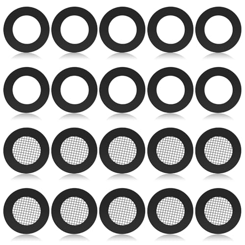 20 Pcs 0.3mm Thick Shower Head Filter Gasket Set - Leak-Proof Rubber Washers