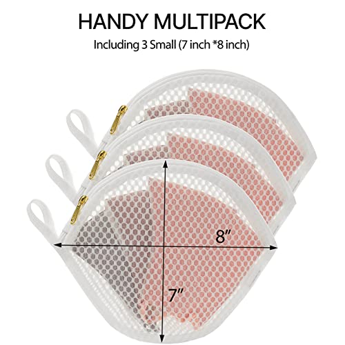 KOOZTI Fine Mesh Laundry Bags for Face Masks & Socks - 3 Pack, 6x6 Inch