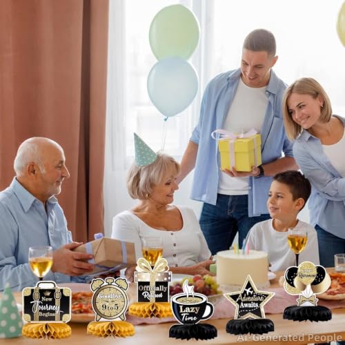Retirement Honeycomb Centerpieces - 10 Unique Table Decorations