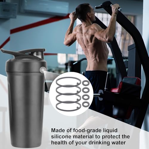 8pcs Silicone Lid Gasket Replacement for BlenderBottle Strada Shaker Cup
