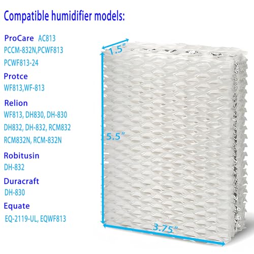Humidifier Replacement Filters for Equate ReliOn ProCare Kaz Duracraft & More