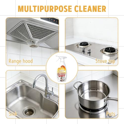 Heavy Duty Kitchen Oil Stain Cleaner Spray - 240ml Multipurpose