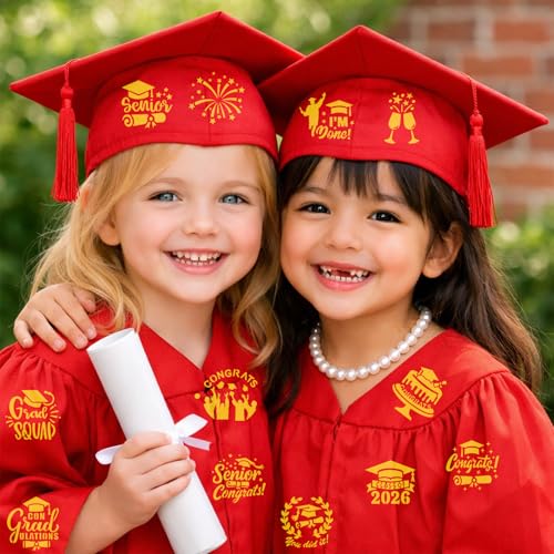 Graduation Cookie Stencils - 25 Pack Reusable Latte Art Tools