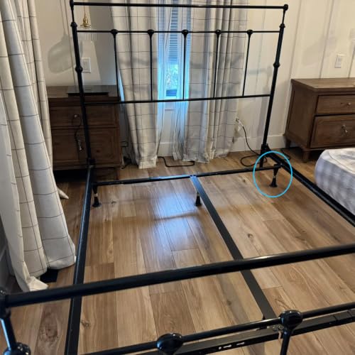 ELEPFEET 6PCS Reinforced Bed Frame Legs Risers, Tall Cone Bed Feet Replacement
