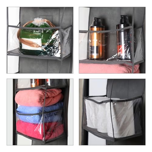 4-Shelf Over the Door Closet Organizer - Grey (1 Pack)