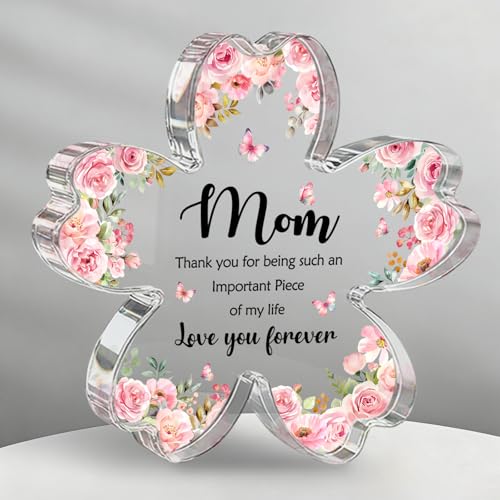 Acrylic Flower Plaque Sign for Mom - Perfect Gift for Any Occasion