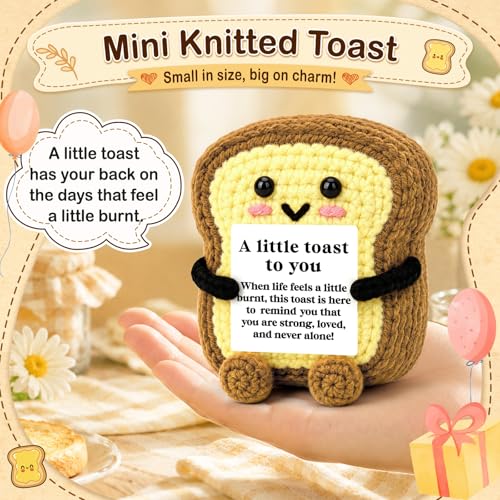 Inspirational Mini Handmade Crochet Toast - A Little Toast to You
