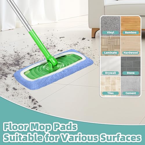 Reusable Microfiber Mop Pads for Swiffer Sweeper - 6 Pack
