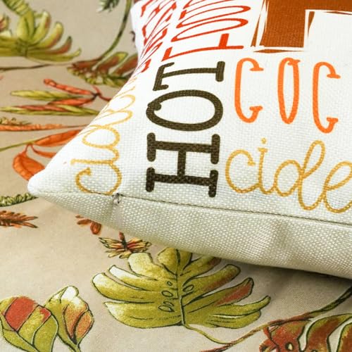 ONWAY Fall Decorative Pillow Cover 12x20 Inch - Orange