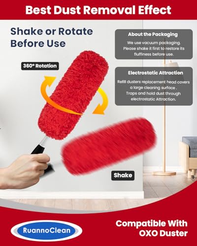 Microfiber Duster Refills for OXO Good Grips | Washable 2-Pack