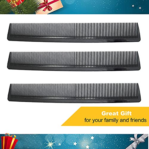 Avenoir Carbon Fiber Cutting Comb 3-Pack - Heat Resistant & Anti-Static