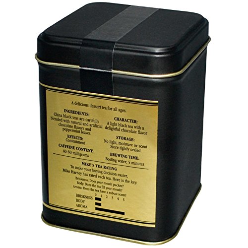 Harney & Sons Chocolate Mint Black Tea, Loose Leaf, 4 Ounce Tin