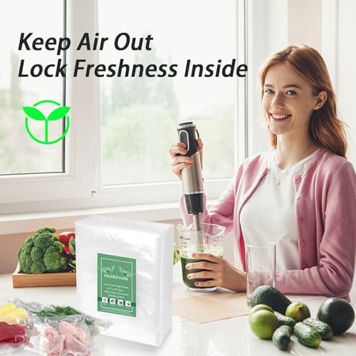 HUISPARK Heavy Duty Vacuum Sealer Bags - 100 Pcs, 2.7" x 4"