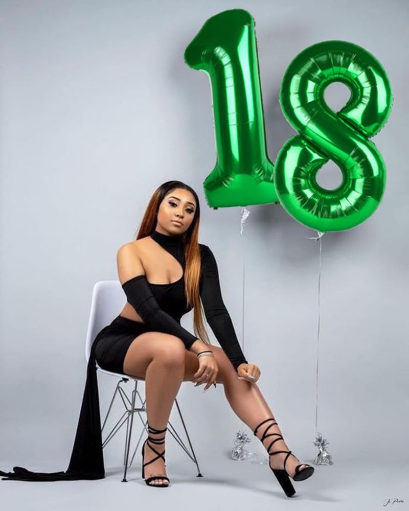 Number 6 Balloon - 40 Inch Dark Green Birthday Decoration for Men & Women | Perfect for 6th Birthday Parties