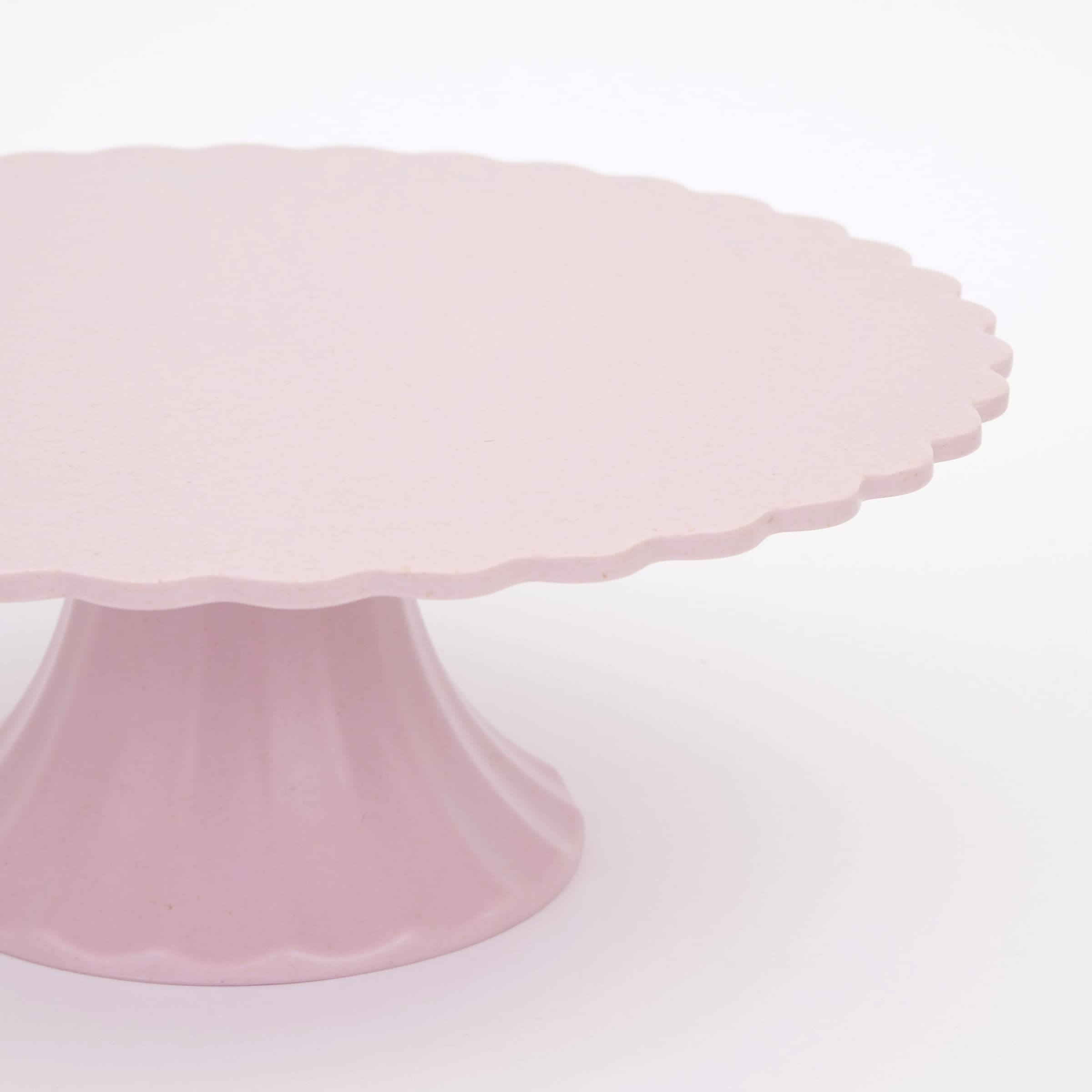 Meri Meri Medium Pink Reusable Bamboo Cake Stand (Pack of 1)