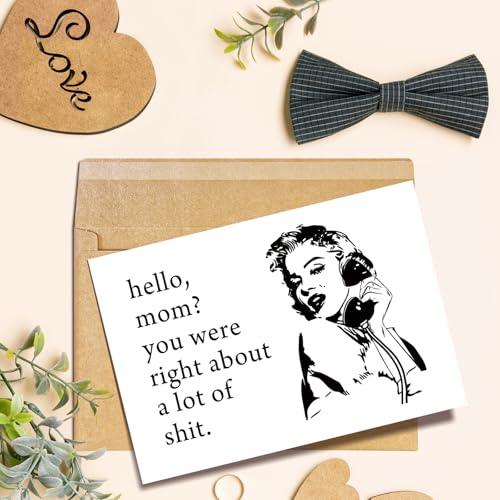 Funny Mother's Day Card for Mom - Heartfelt Gift with Retro Design