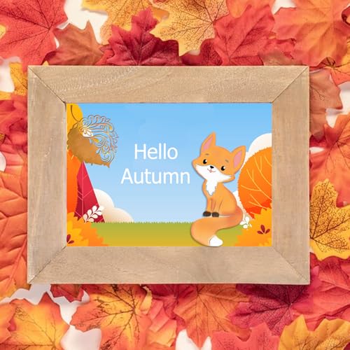 Hying Fall Fox & Leaf Cutting Dies for Card Making