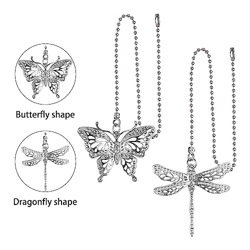 2-Piece Dragonfly & Butterfly Ceiling Fan Pull Chain Extender