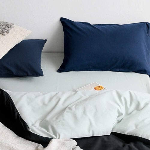 FLXXIE Microfiber Queen Pillowcases - Ultra Soft, Wrinkle & Fade Resistant | 20x30 Inches, Navy - 6 Pack