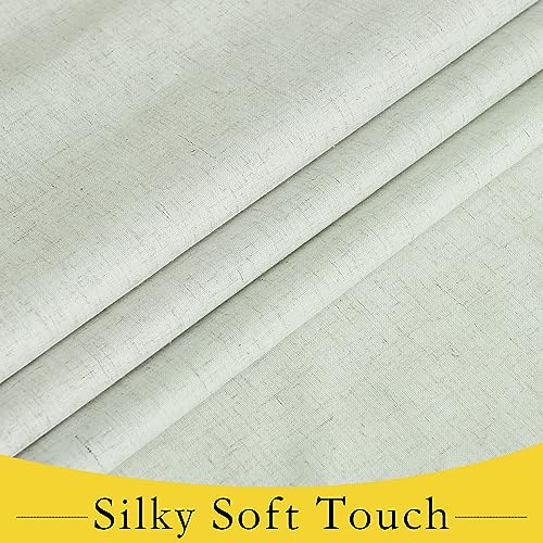 NICETOWN 1 Panel Privacy French Door Curtains, 26"W x 80"L, Sage Green