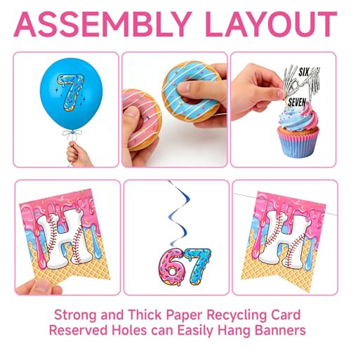 67 Meme Birthday Party Decorations Set with Banner, Toppers and Balloons