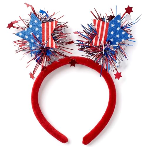 4th of July Patriotic Star Headband USA Flag Hair Accessory