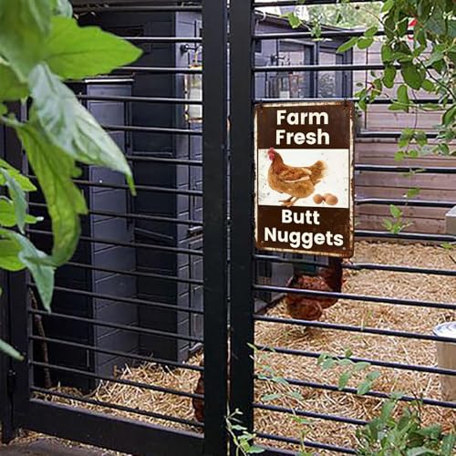 Vintage Farm Fresh Chicken Egg Sale Metal Tin Sign 8x12