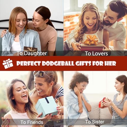 Dodgeball Makeup Bag - Peace Love Dodgeball Cosmetic Pouch Gift for Women