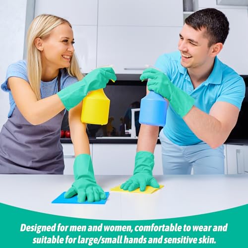 Reusable Waterproof Dishwashing Rubber Cleaning Gloves