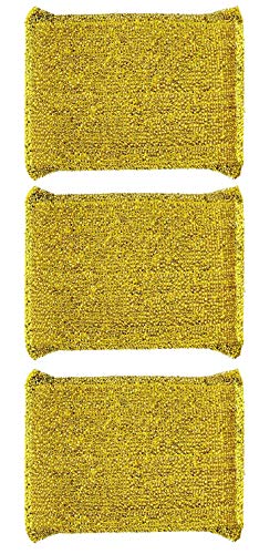 Heavy Duty Non-Scratch Kitchen Scrub Sponges - 6 Pack Gold