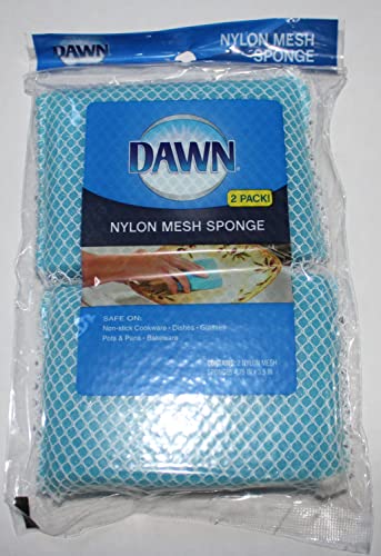 Dawn Nylon Mesh Sponges - 2 Pack for Dish Cleaning