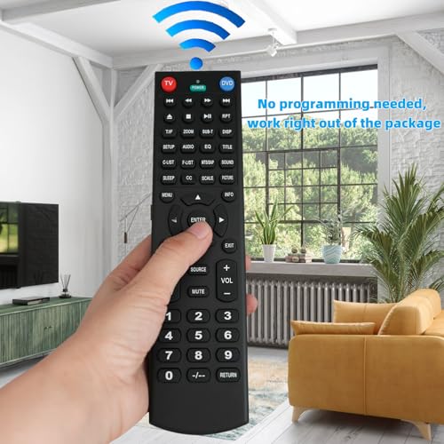 Replacement Remote Control for Jensen TV - Pre-Programmed Smart TV Controller