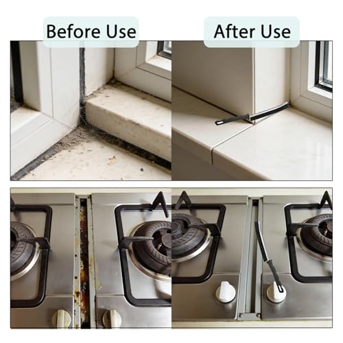 12-Piece Crevice Cleaning Brush Set for Deep Cleaning Tight Spaces