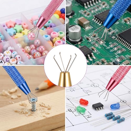 3Pcs Piercing Ball Grabber Tool Set, 4-Prong Claw Jewelry Removal Tool