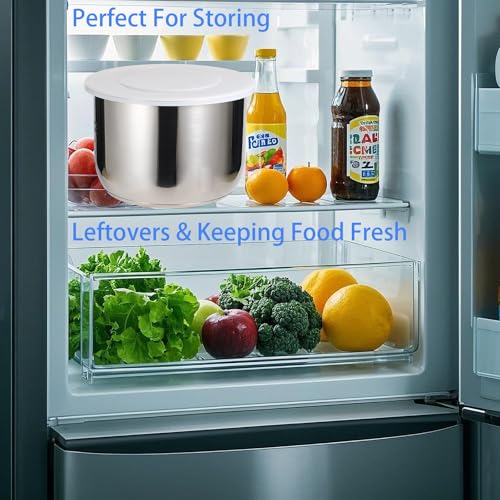 MIRUMIO Silicone Lid for Instant Pot 6QT & 5QT - 9.8 Inch Reusable Food Cover