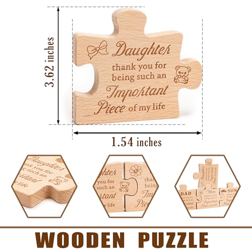 Engraved Wooden Daughter Puzzle Gift – Heartfelt Keepsake