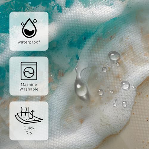 Nuxovilar Nautical Beach Shells Shower Curtain 72x72in