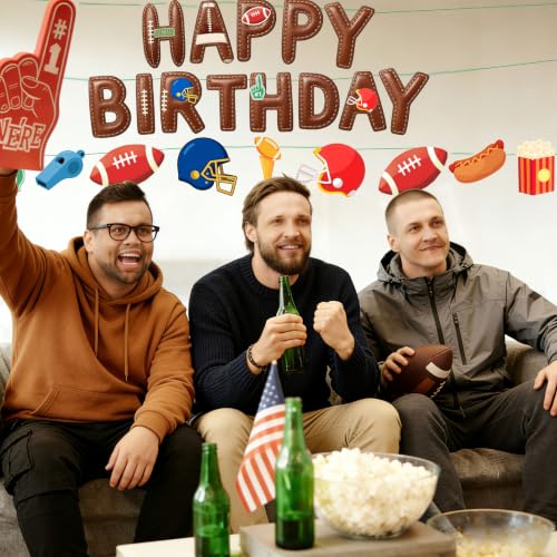 Football-Themed Happy Birthday Banner Set for Sports Parties