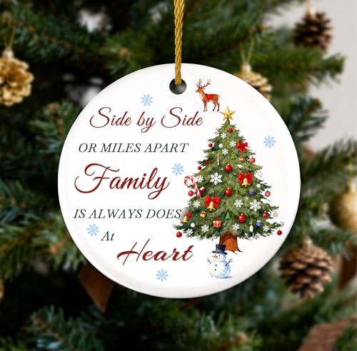 2025 Personalized Family Christmas Ornament - Ceramic Tree Decor