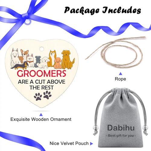 Dog Groomer Wooden Christmas Ornament - Appreciation Gift