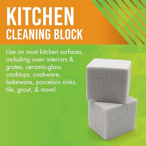 EarthStone Cleaning Block - Non-Toxic Scrubber for Kitchen Surfaces