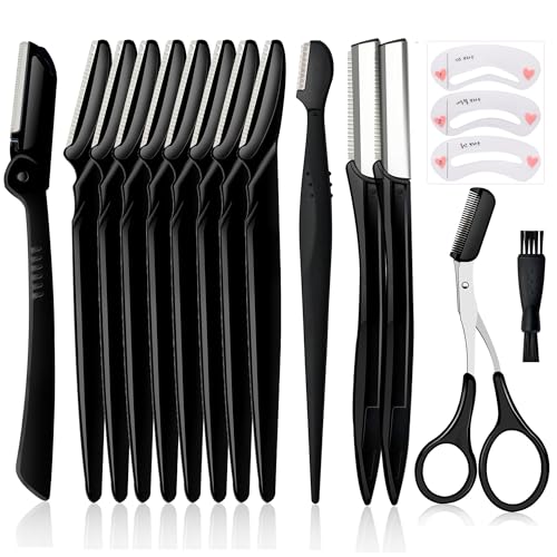 Molisaka Eyebrow Razor Pack Dermaplaning Face Razors for Women Facial Hair Removal