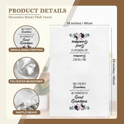 Great Grandma Waffle Weave Kitchen Towel - 16x24 Decorative Hand Towel